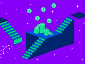 Imagem de escadas simbolizando uma subida de aprendizado sobre investimento para iniciantes