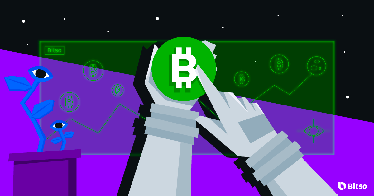 Mãos segurando BTC para sinalizar a compra de Bitcoin