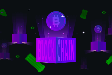 Blocos representando a cadeia de blocos ou o blockchain, tecnologia cripto