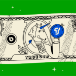 Nota de dólar representando a stablecoin TrueUSD