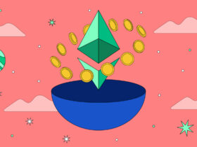 Imagem da Ethereum com moedas