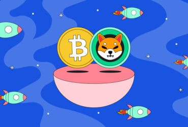 Imagem do token Shiba inu com Bitcoin