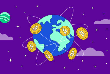 Imagem do globo terrestre com moedas.