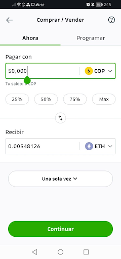 Compra Ethereum