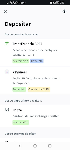 Deposita dinero en tu cuenta 1